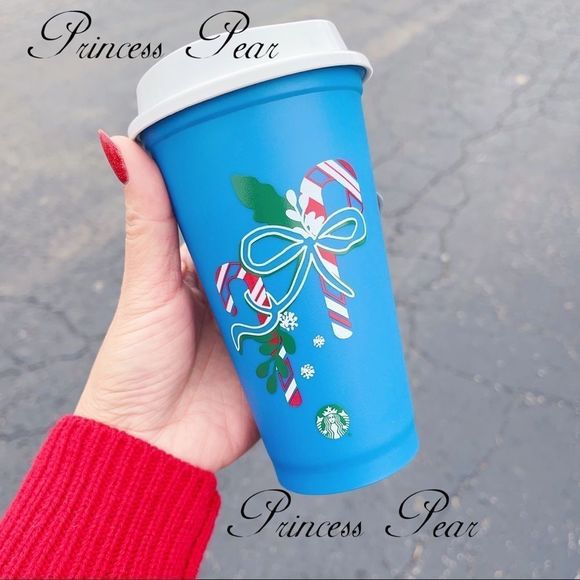 3xStarbucks Holiday 2021 Candy Cane Blue to Green Color Changing Reusable Hot - Picture 7 of 8